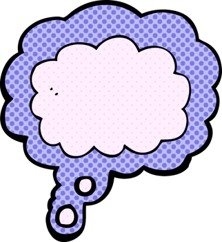 cartoon thought cloud png