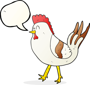 speech bubble cartoon chicken png
