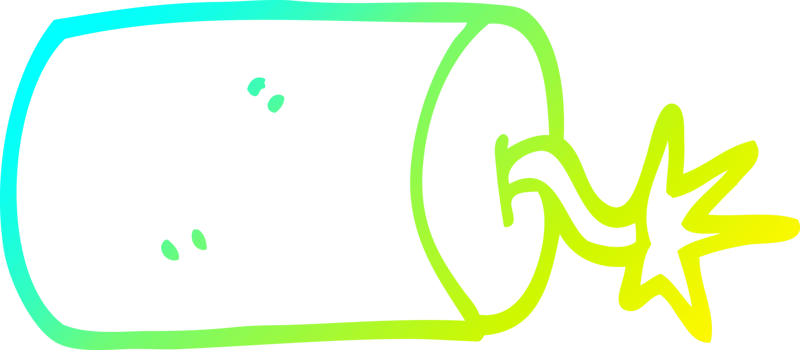 cold gradient line drawing cartoon dynamite png