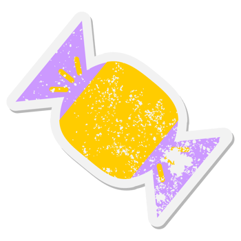 halloween candy grunge sticker png