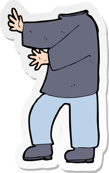 sticker of a cartoon male body png