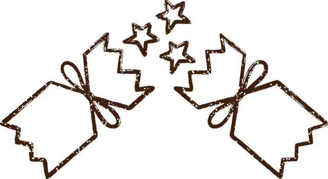 Christmas Cracker Charcoal Drawing png