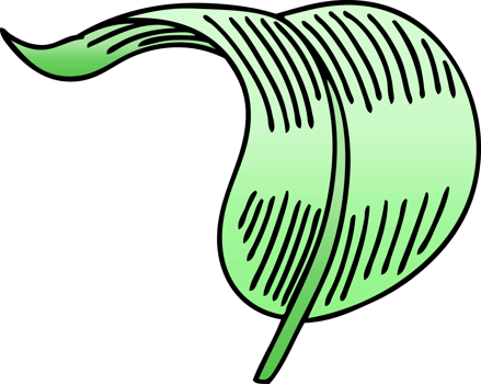 quirky gradient shaded cartoon blowing leaf png