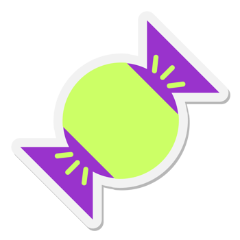 halloween candy sticker png