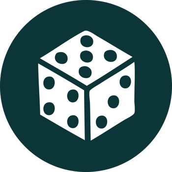 iconic tattoo style image of a dice png