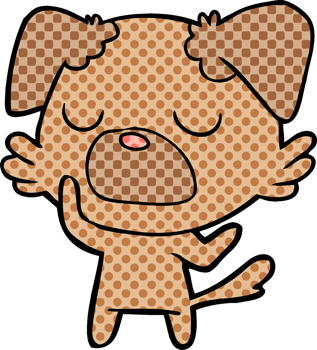 cartoon dog drawing png