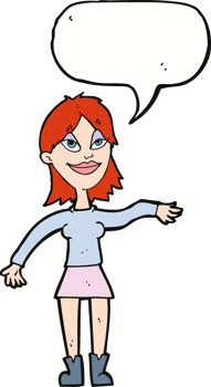 cartoon woman making hand gesture with speech bubble png
