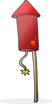 freehand drawn cartoon firework drawing png