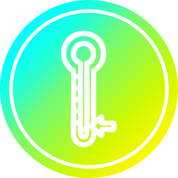 low temperature circular in cold gradient spectrum png