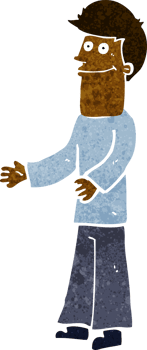 cartoon man shrugging shoulders png