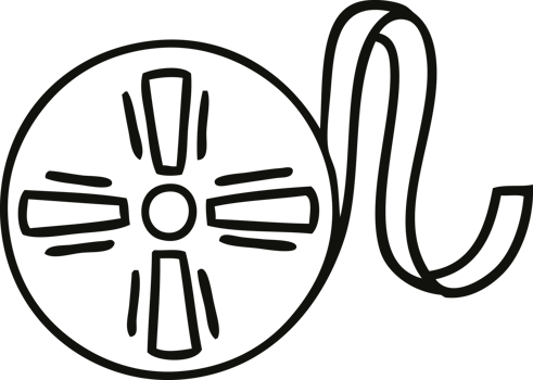line drawing cartoon movie tape png