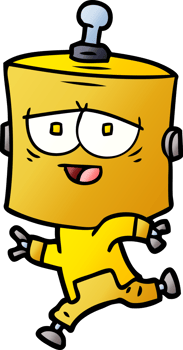 cartoon robot drawing png