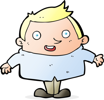 cartoon happy man png