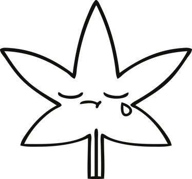 line drawing cartoon autumnal leaf png