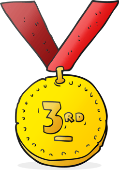 cartoon sports medal png