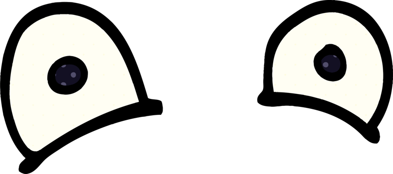 cartoon doodle staring eyes png