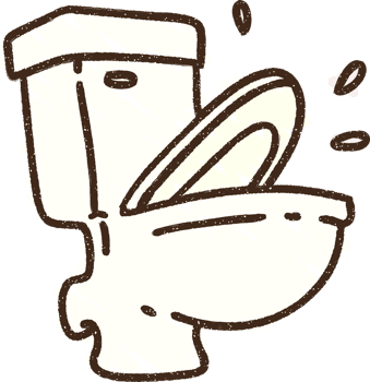 Flushing Toilet Chalk Drawing png