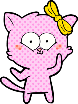 cartoon cat drawing png