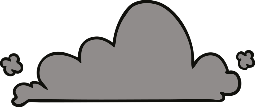 hand drawn cartoon doodle of a white cloud png
