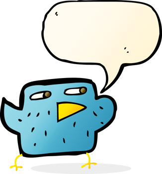 cartoon bird with speech bubble png