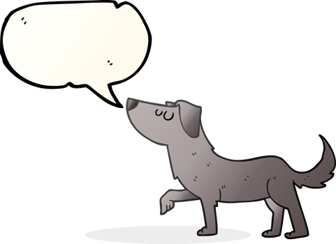 speech bubble cartoon dog png