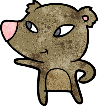 cute cartoon bear drawing png