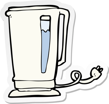 sticker of a cartoon kettle png