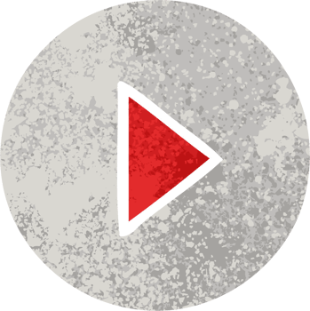 retro illustration style cartoon play button png
