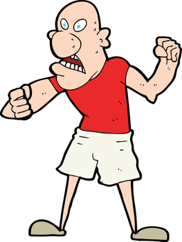 cartoon violent man png