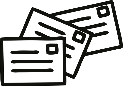 stack of letters icon png