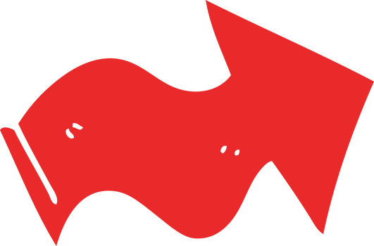 cartoon doodle pointing arrow png