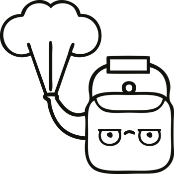 line drawing cartoon steaming kettle png