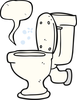 speech bubble cartoon toilet png
