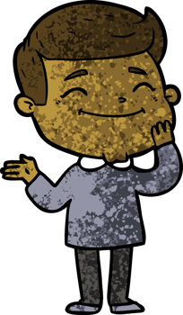 happy cartoon man drawing png