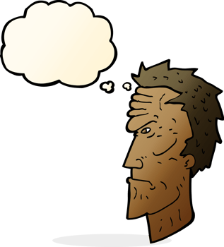 cartoon angry face with thought bubble png