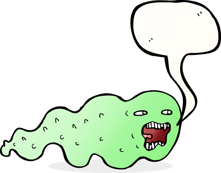 cartoon ghost with speech bubble png