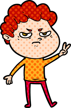 cartoon angry man drawing png