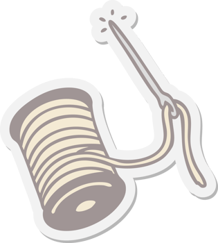needle and thread sticker png