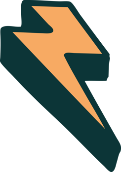 tattoo style icon of lightning  bolt png