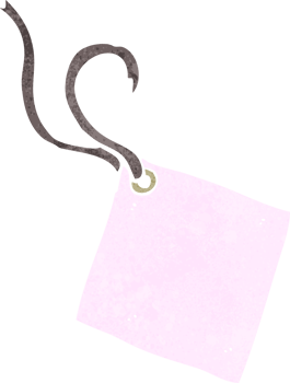 cartoon gift tag png