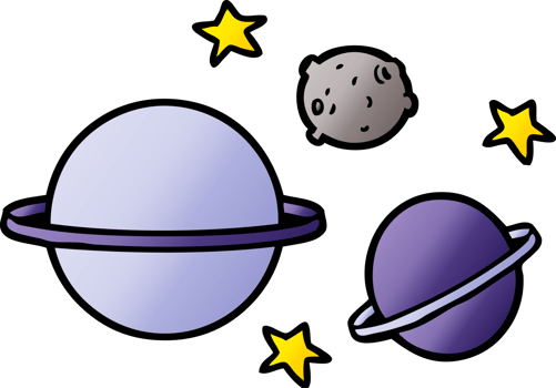 cartoon planets drawing png