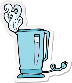 sticker of a cartoon kettle png