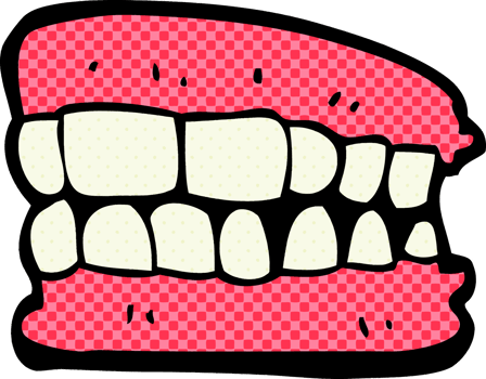 cartoon false teeth png