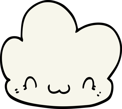 cartoon cloud drawing png