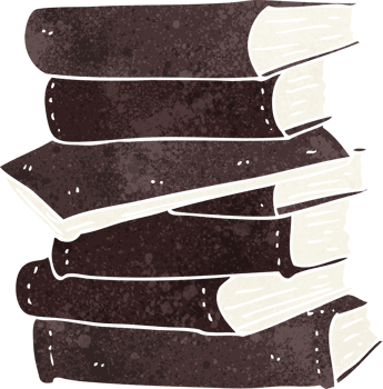 cartoon pile of books png