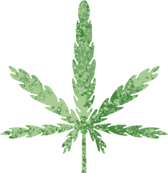 retro illustration style quirky cartoon marijuana png