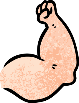 cartoon strong arm png