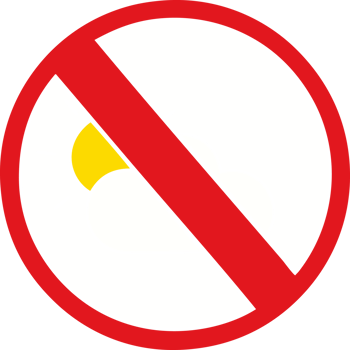 flat color retro cartoon of a no sunny spells allowed sign png