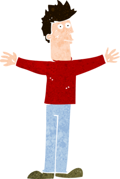 cartoon happy  man png