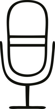 line drawing cartoon of a radio microphone png